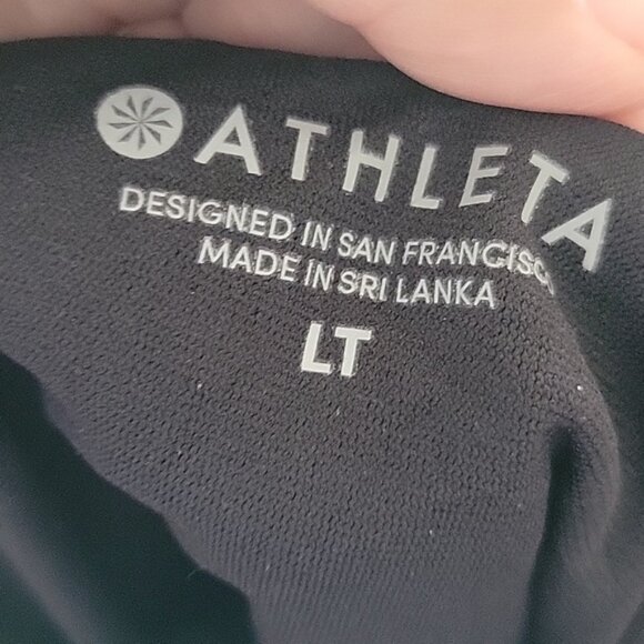 Athleta Black Skinny Strap Ring One-Piece Swimsuit Large Tall - Picture 7 of 7